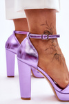 High Heel Sandals Purple Mandy
