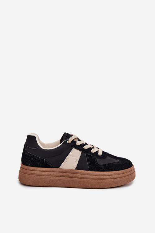 Women's Platform Sneakers Black Dovina