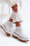 White Platform High Top Women's Sneakers Valvia