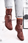 Women’s Suede Boots Brown Nicole 2591