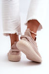 Women's Pink Fabric Slip-On Sports Shoes Nelmarie