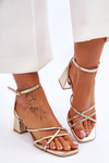 Fashionable High Heel Sandals gold Felisa