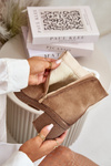 Women's Heeled Boots Insulated Eco Suede Beige Arkesia