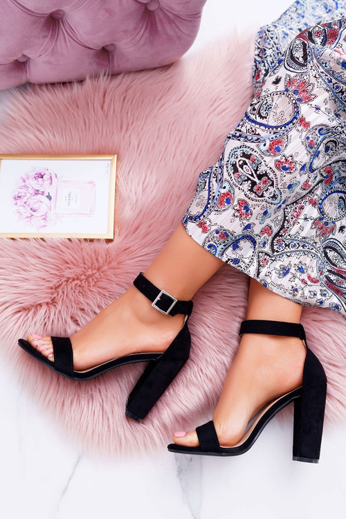 Women's Stiletto Sandals Black Serenity