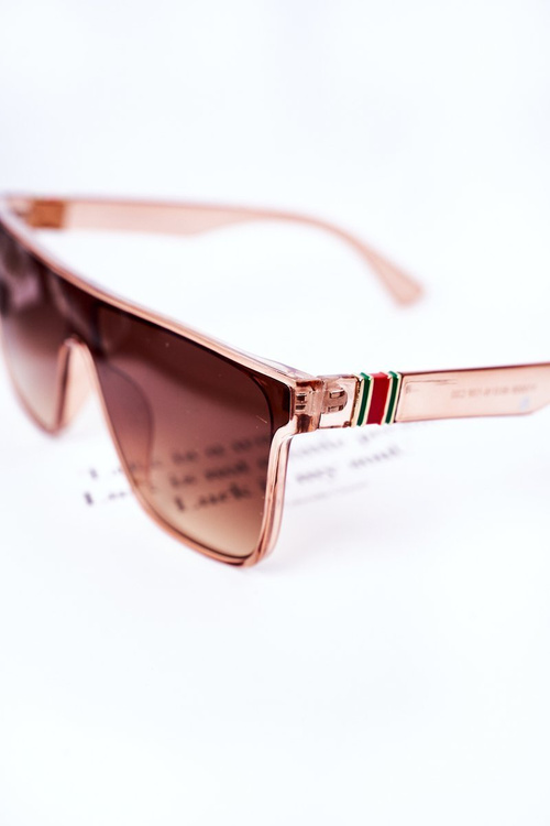 Shield Sunglasses VINCENT Brown Ombre