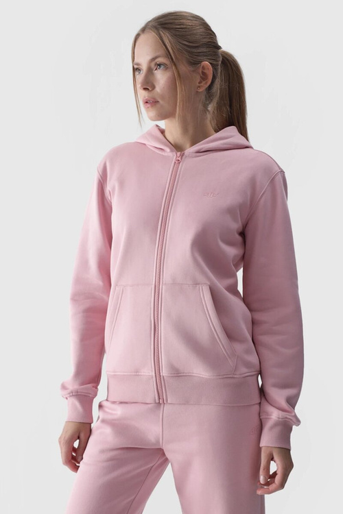 Women's Hoodie Zip Up Cotton 4F Pink 4FWMM00TSWSF1467-56S
