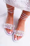 Women's Sandals Lu Boo Crystals Silver Madina