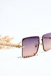 Square Sunglasses Prius V508 Gold & Blue-Pink