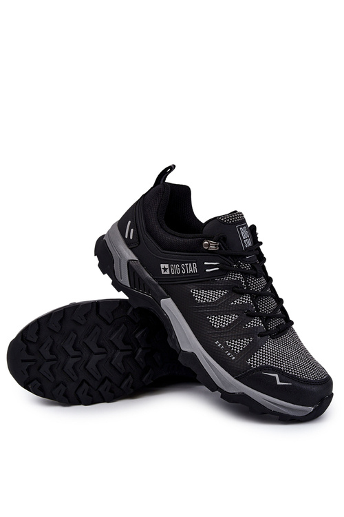 Buty Sportowe Trapery Męskie Memory Foam Czarne Big Star KK174105