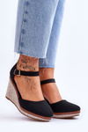 Women's Classic Wedge Sandals Black Malani