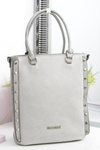 Monnari Grey Classic Urban Bag with Rivets
