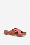 Comfortable Women's Flip Flops with Buckle Inblu VO000012 Pink