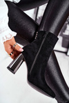 Women's Boots On Heel Black Trens
