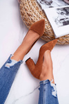 Women's Stiletto Women's Suede Camel Femmini Pumps