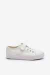 Leather Kids' Sneakers with Velcro White Delmara