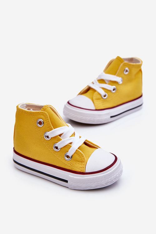 Children's High Sneakers Yellow Filemon