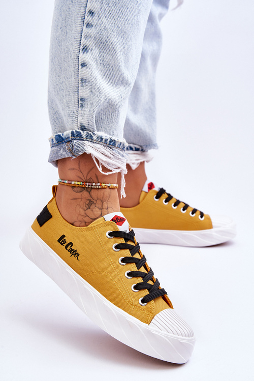 Trampki Damskie Żółte Lee Cooper LCW-23-44-1649L