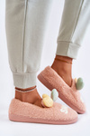 Women's Slippers With Hearts Pink Alasca