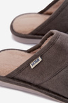 Men's slippers dark gray Selomir
