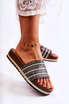 Women's Classic Slippers With A Chain Black Maddy