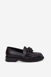 Loafers Moccasins Women's With Ornament Black Murelle