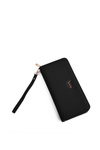Large Women's Zip Wallet Black Hailey 