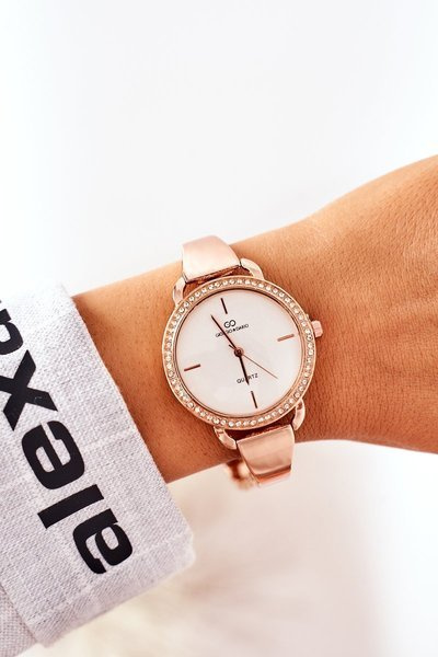 Watch On Bracelet With Cubic Zirconia Giorgio & Dario Rose Gold