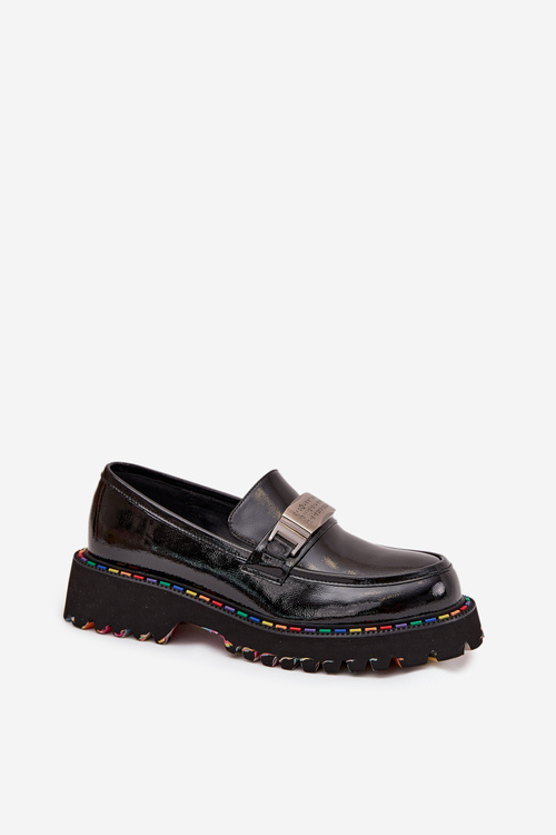Women's Loafers Made of Patent Leather Artiker 57C0070 Black