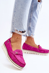 Women's Loafers On The Platform Fuchsia Mirren