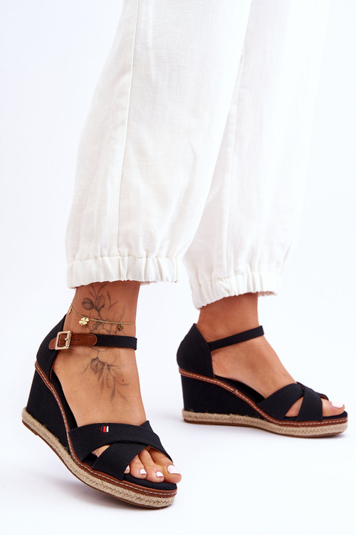 Women's Wedge Sandals Black Janet