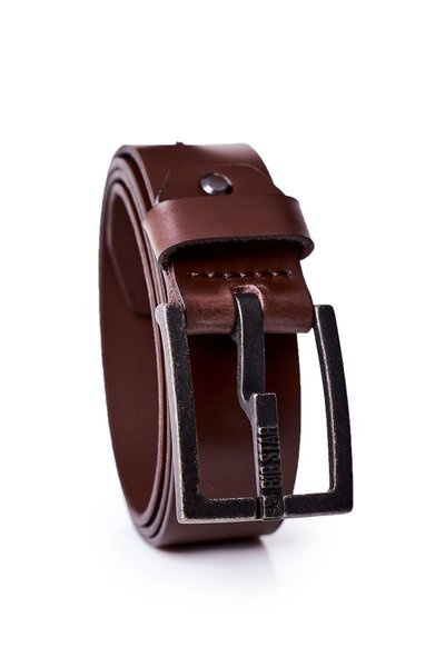 Skórzany Pasek Męski Big Star HH674105 Brązowy