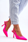 Classic Pointed Heels Neon Pink Whitley
