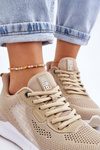 Women's Light Sports Shoes Memory Foam System Big Star LL274294 Beige