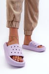 Women's Foam Slides on Chunky Sole Purple Beula