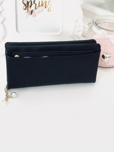 Large Women's Black Wallet
