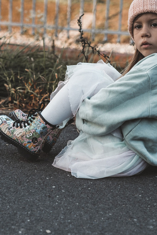 Children's Warm Boots Print Pink Dexi