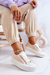 Low Sneakers On Platform Beige Mischa
