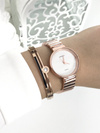 Women's Watch Ernest Claudie Pink Gold White Dial