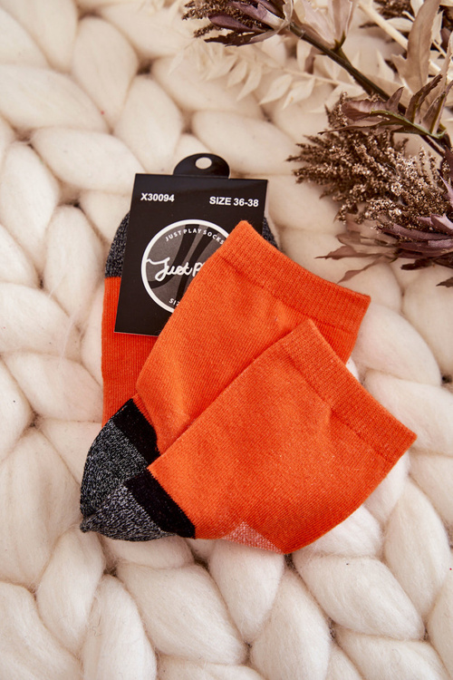 Women's High Cotton Socks Orange