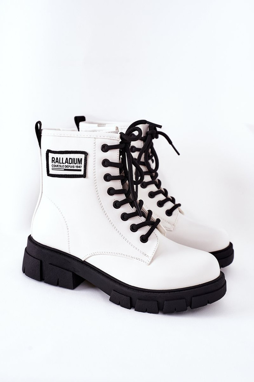 Children's Boots Shiny White Fincastle