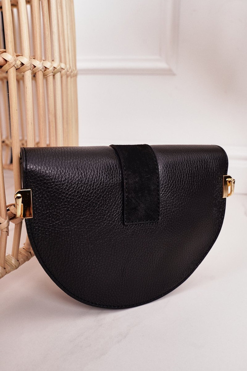 Leather Purse With Detachable Straps VERA PELLE Black