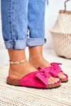 Cork Lining Flip Flops Fuchsia Wendy
