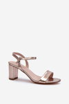 Champagne Wedge Sandals Glindra