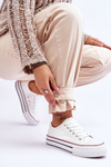 Women's Sneakers On A Chunky Platform White Ember