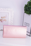 Pink Clutch Bag Gold Chain Padlock Latch