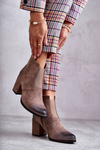 Classic Suede Booties La.Fi 260035DTA-SU Beige