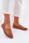 Leather Ballet Flats Smooth Maciejka T1930-29 Brown
