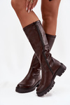 Women's Boots Made of Eco Leather Chocolate Oceana