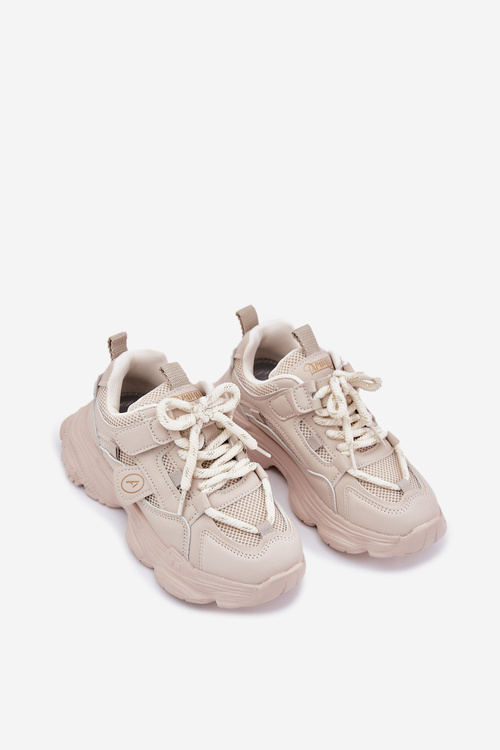Children's Sneakers On Platform Beige Hanomess