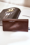 Eco Leather Smooth Women's Wallet Chocolate Erolia